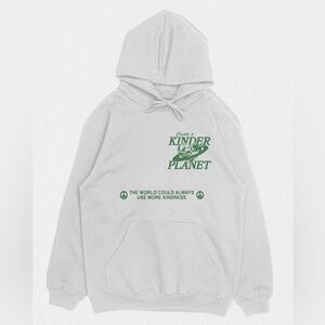 Kinder Planet Hoodie White